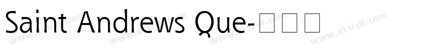 Saint Andrews Que字体转换